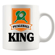 Pickleball King Ceramic Mug 11 oz White - Panvola