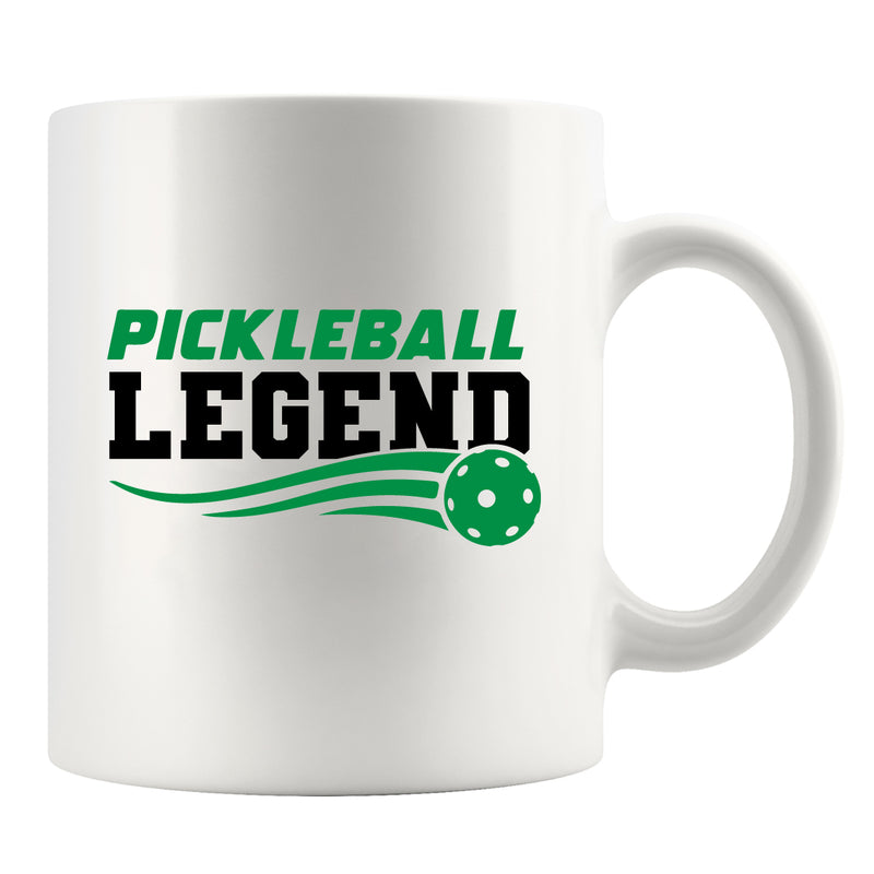 Pickleball Legend Player Gifts Ceramic Mug 11oz White