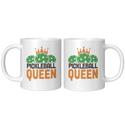 Pickleball Queen Ceramic Mug 11 oz White - Panvola