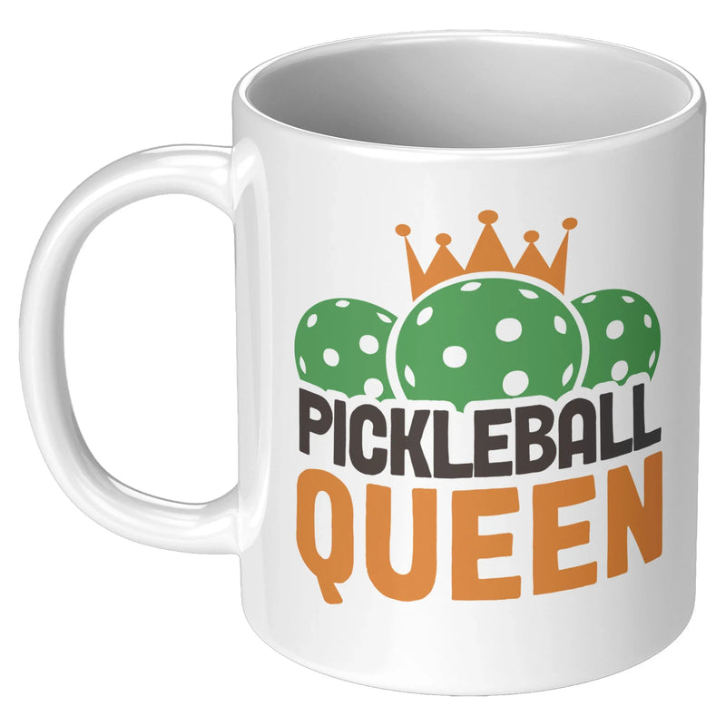 Pickleball Queen Ceramic Mug 11 oz White - Panvola
