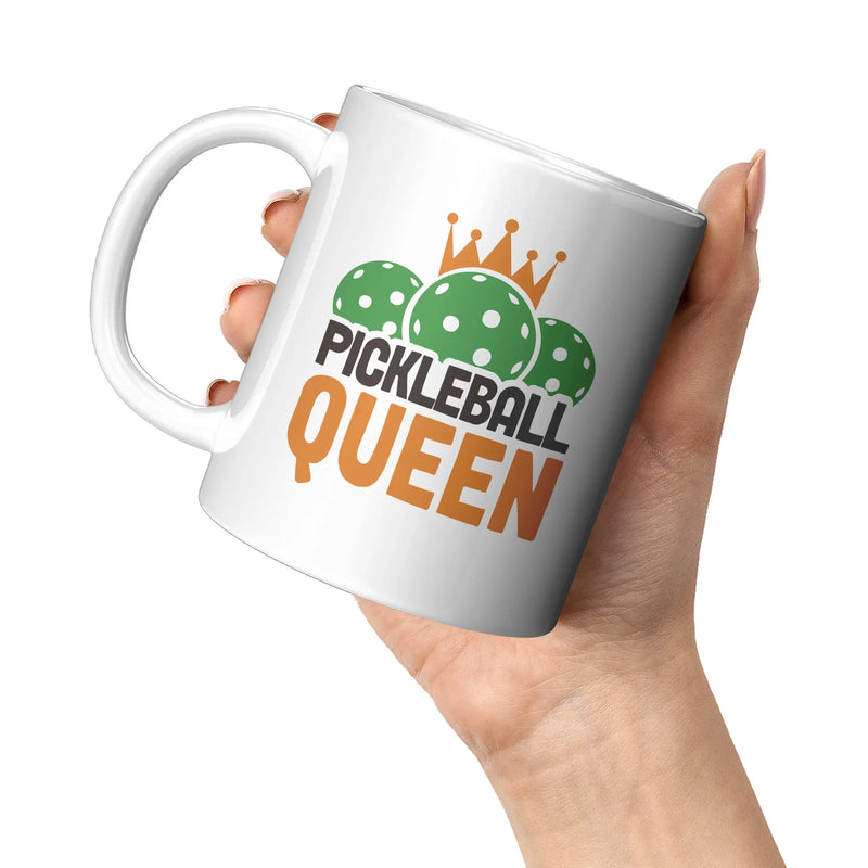 Pickleball Queen Ceramic Mug 11 oz White - Panvola