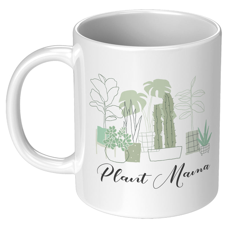 Plant Mama Mom Gifts Gardening Coffee Mug 11 oz White