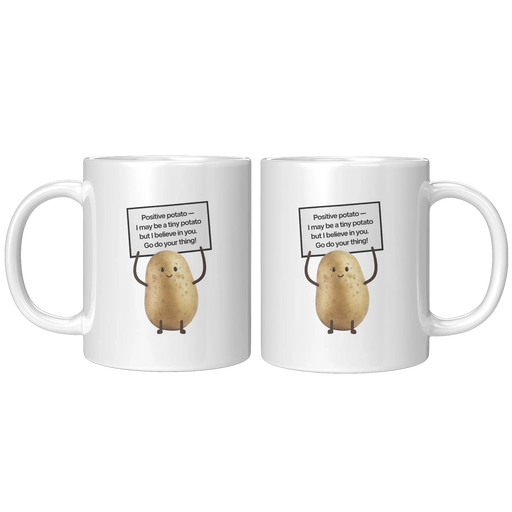 Positive Potato Ceramic Mug 11 oz White - Panvola