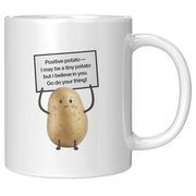 Positive Potato Ceramic Mug 11 oz White - Panvola