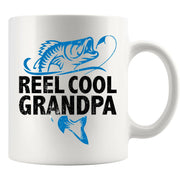 Reel Cool Grandpa Ceramic Mug 11 oz White - Panvola