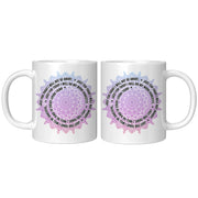 Reiki Mugs 5 Positive Prayer Mantra Mandala Yoga Gift Coffee Cup 11oz - Panvola