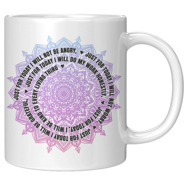 Reiki Mugs 5 Positive Prayer Mantra Mandala Yoga Gift Coffee Cup 11oz - Panvola