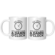 Retirement Gifts - Oh Look It's I Don't Give A Damn O'clock Retired Coffee Mug 11 oz - Panvola