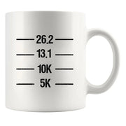 Runner's Measurement Gifts for Marathon Runners Ceramic Mug 11 oz White - Panvola