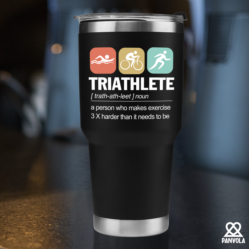 Panvola Triathlete Definition Athlete Gifts Tumbler