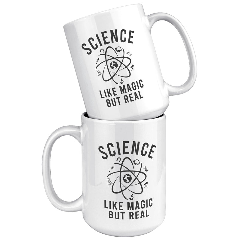 Science Like Magic But Real Ceramic Mug 15 oz White