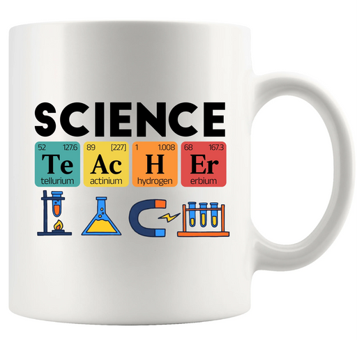 Science Teacher Ceramic Mug 11 oz White - Panvola
