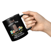 Sloth Crochet Team Speed Doesn't Matter Knitting Funny Coffee Mug 11oz - Panvola