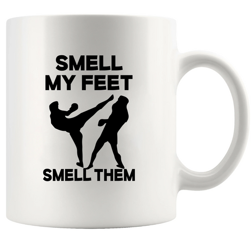 Smell My Feet Smell Them Ceramic Mug 11 oz White - Panvola