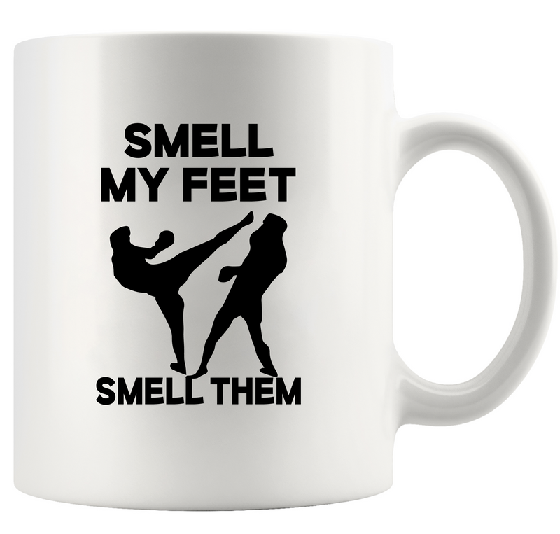 Smell My Feet Smell Them  Ceramic Mug 11 oz White