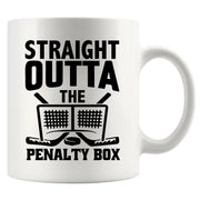 Straight Outta The Penalty Box Ceramic Mug 11 oz White - Panvola