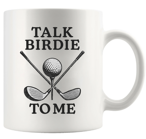 Talk Birdie To Me Ceramic Mug 11 oz White - Panvola