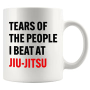 Tears Of The People I Beat At Jiu-Jitsu Ceramic Mug 11 oz White - Panvola