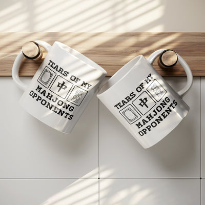 Tears Of My Mahjong Opponents Ceramic Mug 11 oz White