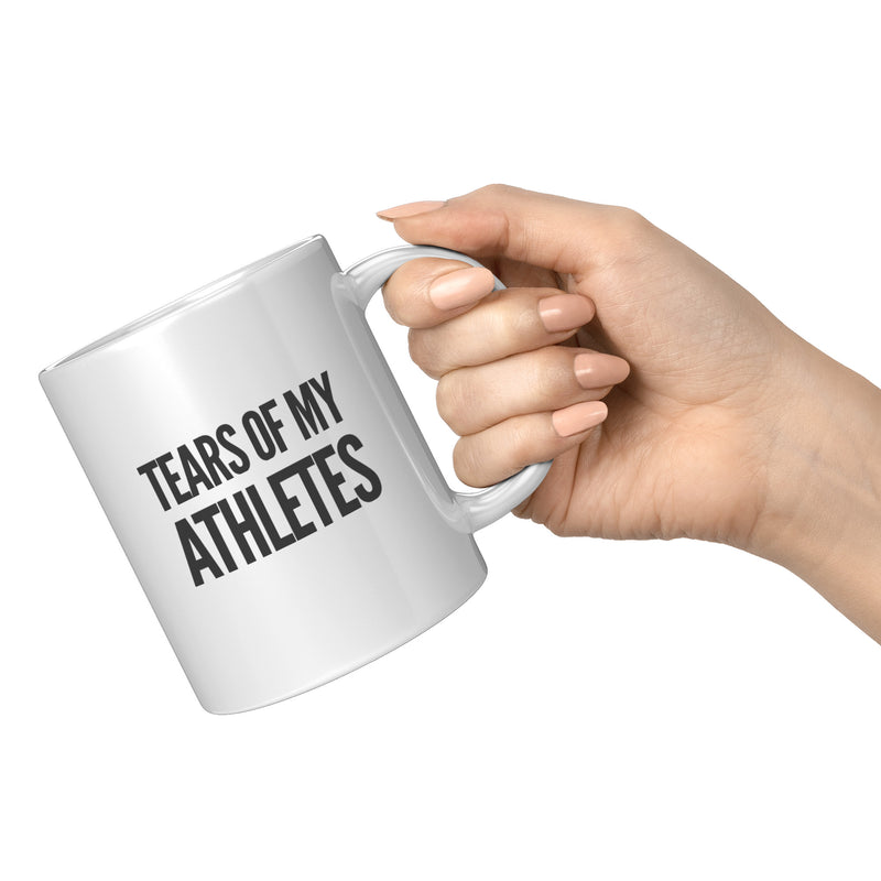 Tears of My Athletes Coach Gift Ceramic Mug 11 oz White.