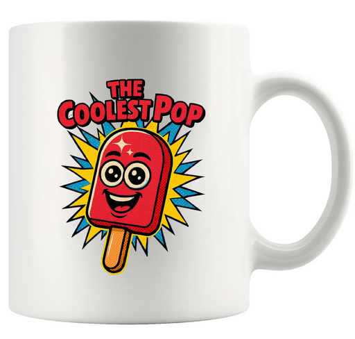 The Coolest Pop Ceramic Mug 11 oz White - Panvola