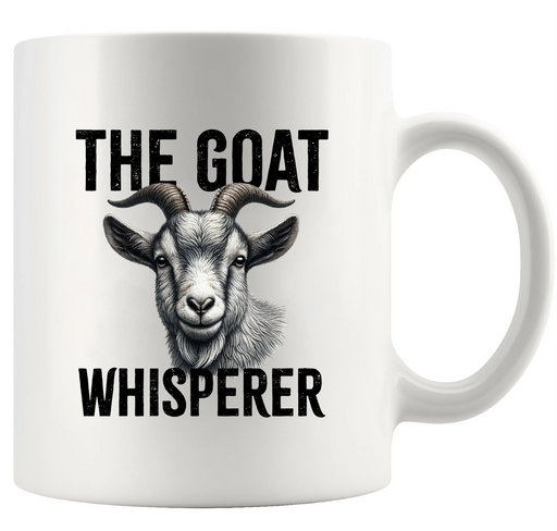 The Goat Whisperer Ceramic Mug 11 oz White - Panvola