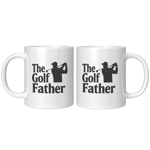 The Golf Father Ceramic Mug 11 oz White - Panvola