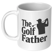 The Golf Father Ceramic Mug 11 oz White - Panvola