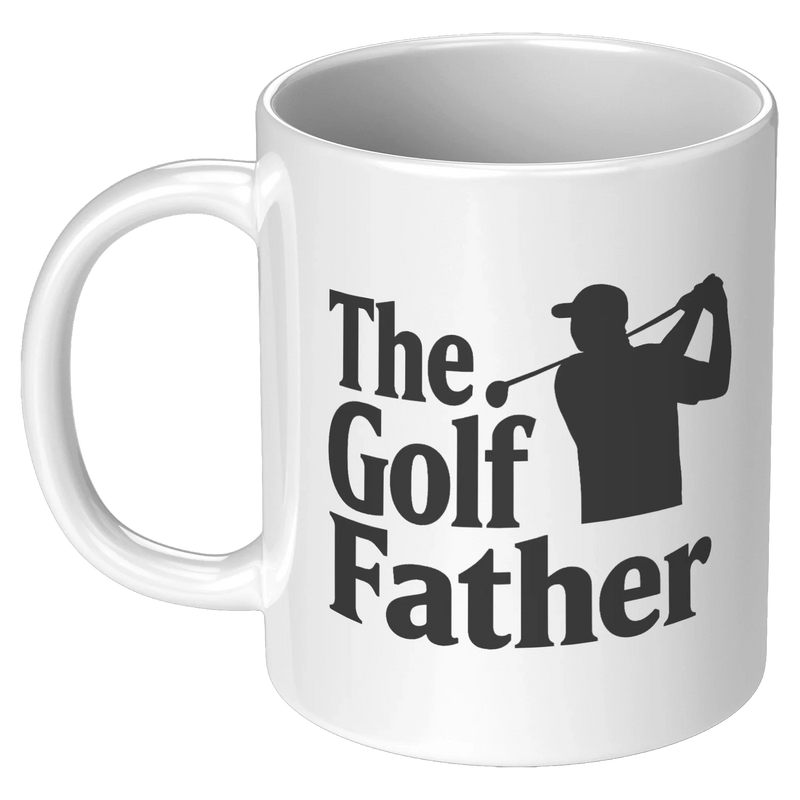 The Golf Father Ceramic Mug 11 oz White - Panvola