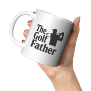 The Golf Father Ceramic Mug 11 oz White - Panvola