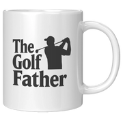 The Golf Father Ceramic Mug 11 oz White - Panvola