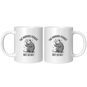 The Horrors Persist So Do I Ceramic Mug 11 oz White - Panvola