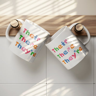 Their There They're Ceramic Mug 11 oz White