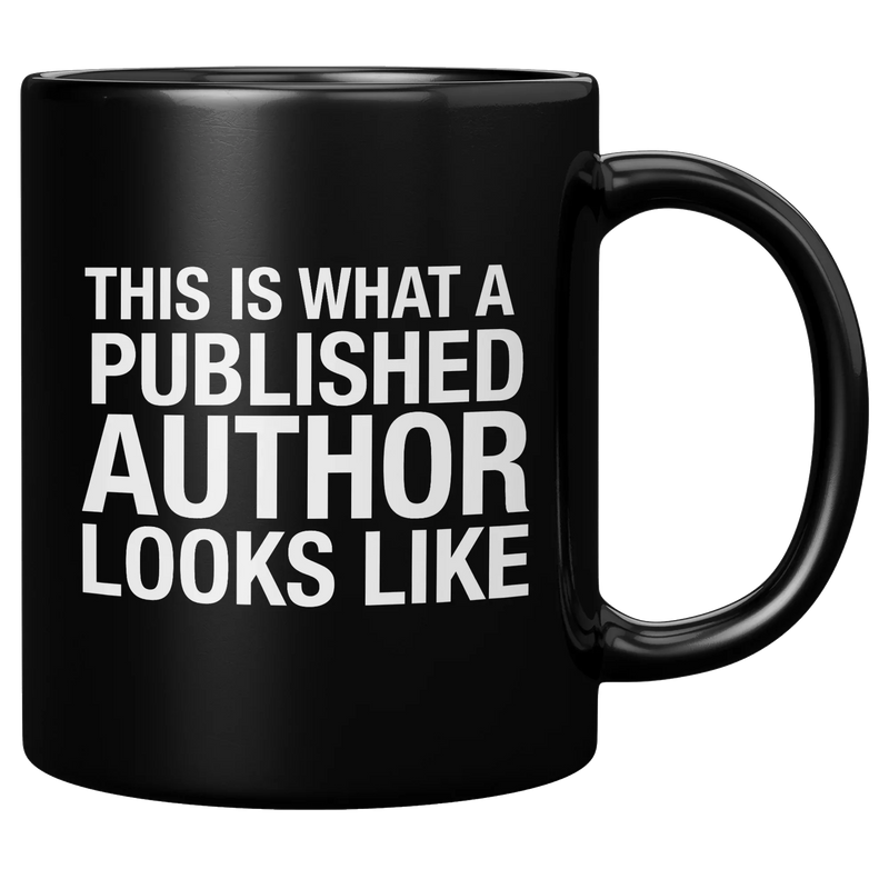 This Is What A Published Author Looks Like Ceramic Mug 11 oz Black - Panvola