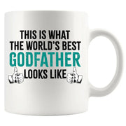 This is What the Worlds Best Godfather Looks Like Ceramic Mug 11 oz White - Panvola
