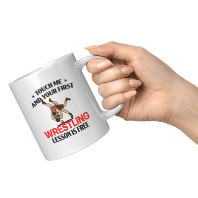 Touch_Me_And_Your_First_Wrestling_Lesson_11oz_White_RH_Model_Mockup.png
