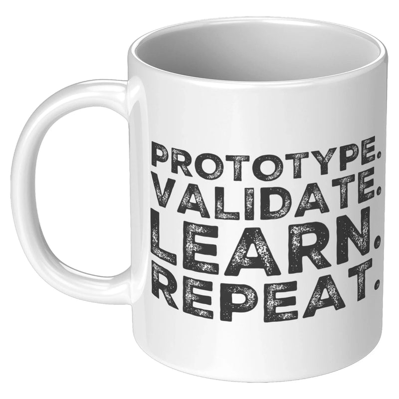 UX/UI Designer Gift Coffee Mug Prototype Validate Learn Repeat Graphic Designer User Interface Design User Interface Engineering user experience design - Panvola