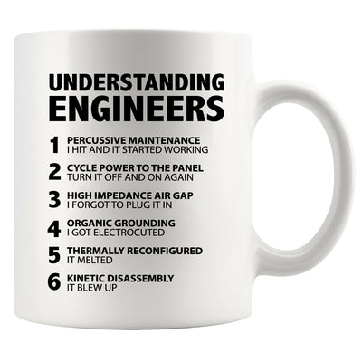 Understanding Engineers Ceramic Mug 11 oz White