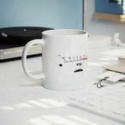VU Meter Retro Music Ceramic Mug 11 oz White - Panvola