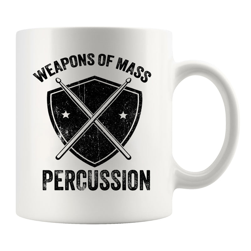 Weapons of Mass Percussion Ceramic Mug 11 oz White