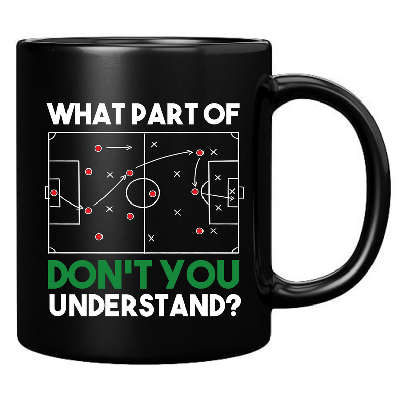 What Part Don’t You Understand Soccer Ceramic Mug 11 oz Black