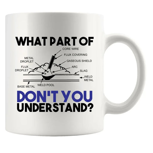 What Part of Don't You Understand Welder Ceramic Mug 11 oz White - Panvola