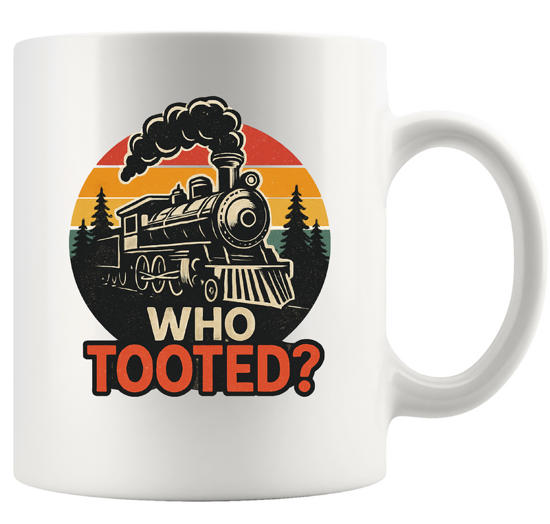 Who Tooted Ceramic Mug 11 oz White