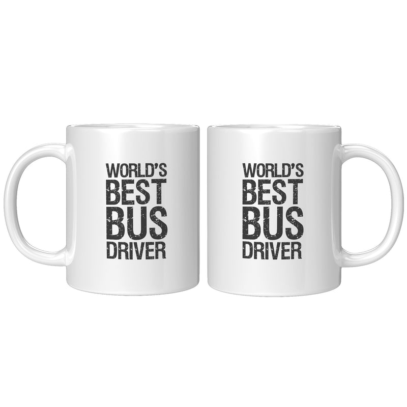 Worlds Best Bus Driver Coffee Mug 11 oz White