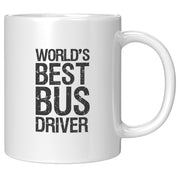 Worlds Best Bus Driver Coffee Mug 11 oz White.