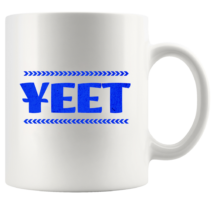 Yeet Ceramic Mug 11 oz White