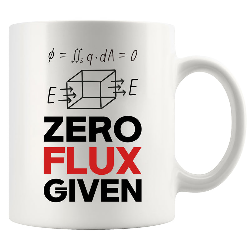 Zero Flux Given Ceramic Mug 11 oz White.