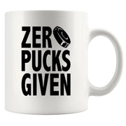 Zero Pucks Given Ceramic Mug 11 oz White - Panvola