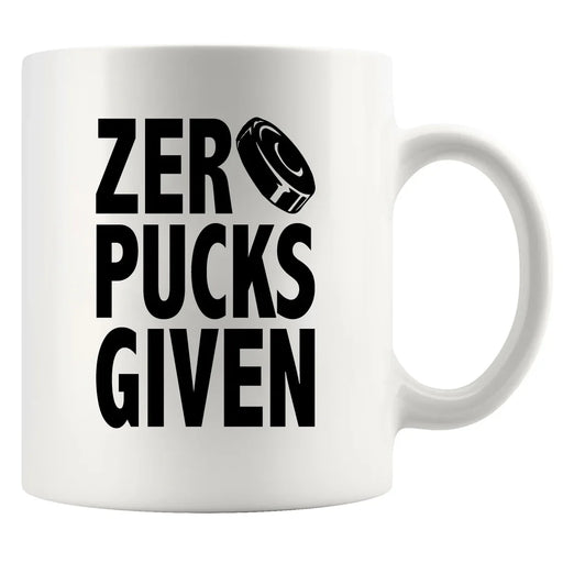 Zero Pucks Given Ceramic Mug 11 oz White - Panvola