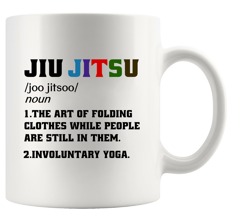 Jiu Jitsu Definition Ceramic Mug 11 oz White